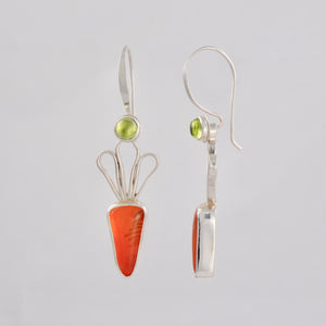 carrot earrings