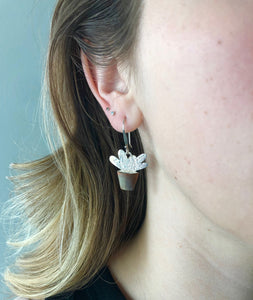 houseplant earrings